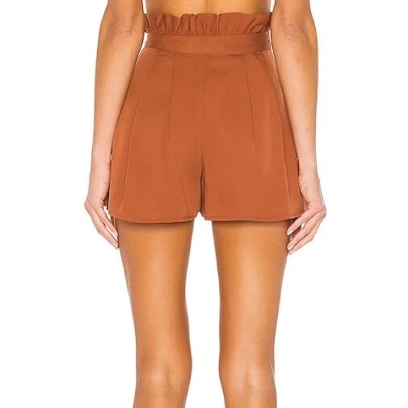 Lovers + Friends Paperbag Tati Shorts Rust Medium - Picture 13 of 13